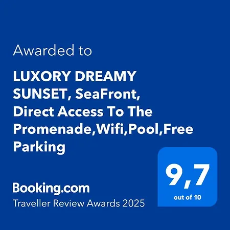 Luxory Dreamy Sunset, Seafront, Direct Access To The Promenade,wifi,pool,free Parking * لوس كريستيانوس